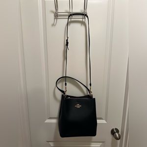 Coach Town Bucket Bag, Black Oxblood Leather